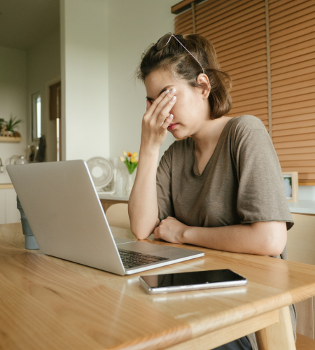 Image of frustrated woman